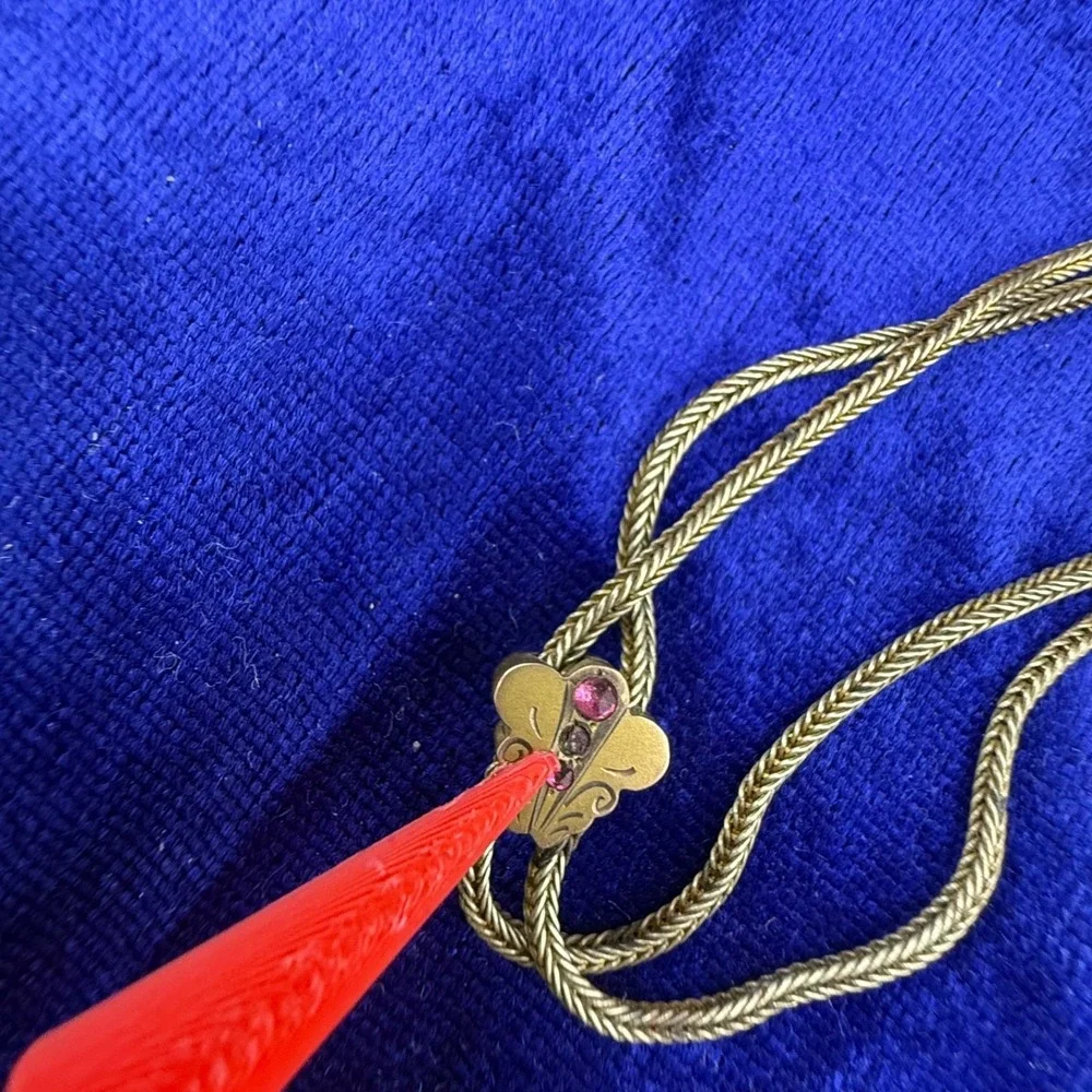 Vintage Gold‎ Filled Watch Chain Gold Tone Fancy Slider  48